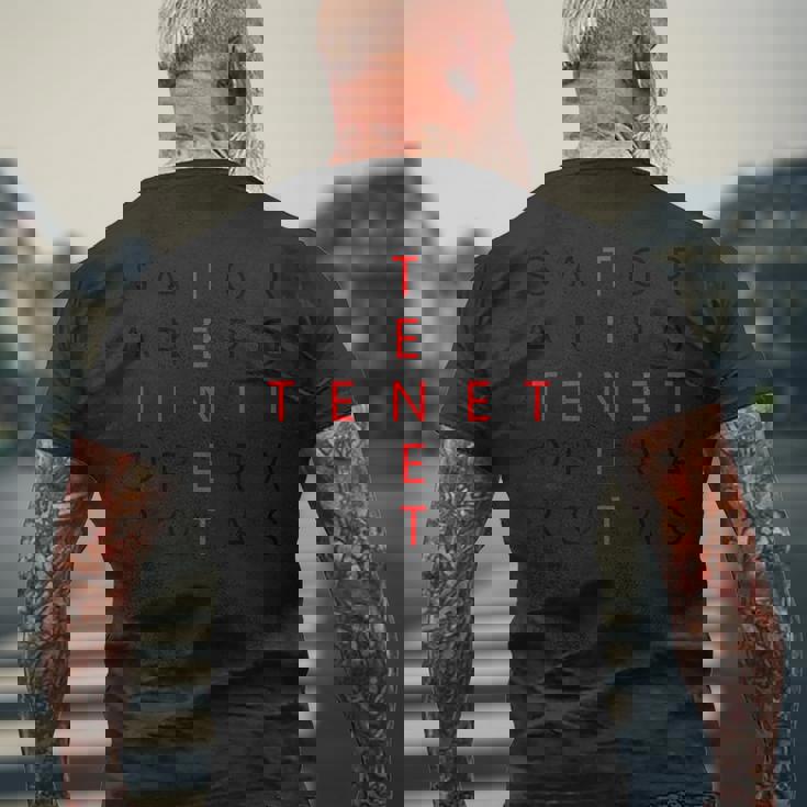 Sator 引用句 Iator Tenet Arepo 正方形ギフトアイデア メンズTシャツ バックプリント 高齢者への贈り物