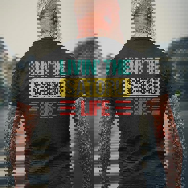 Satoru 悟 メンズTシャツ バックプリント 高齢者への贈り物