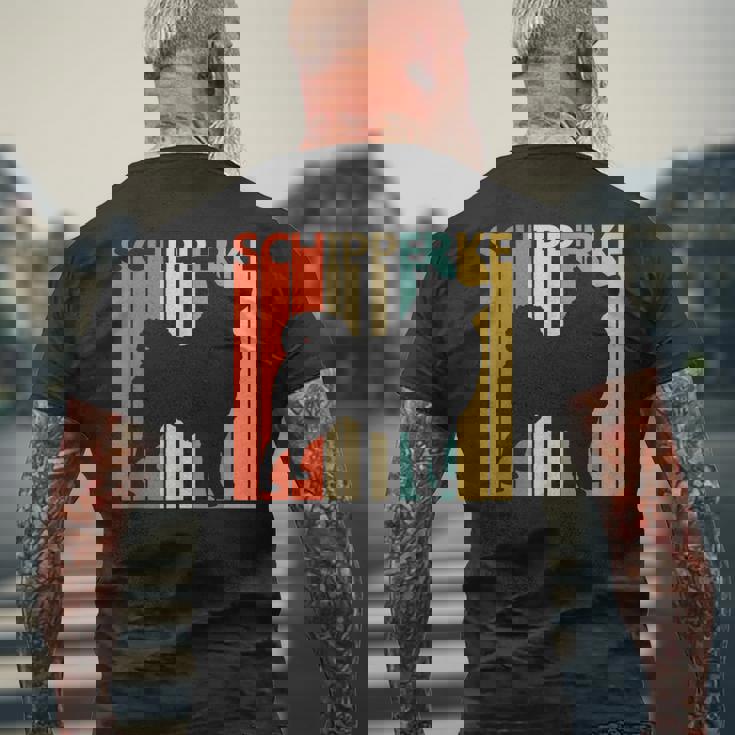 Schipperke スキッパーキ メンズTシャツ バックプリント 高齢者への贈り物