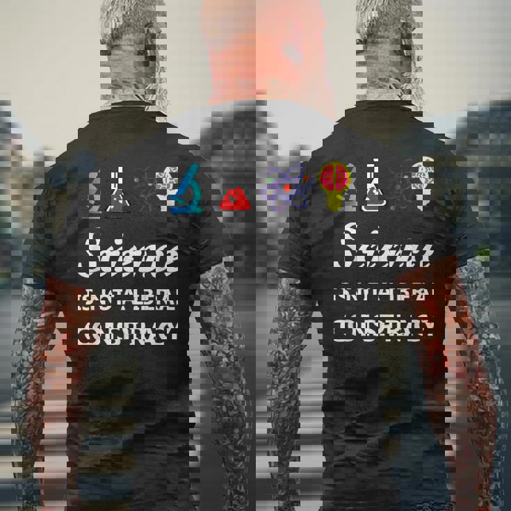 Science Is Not A Liberal Conspiracy リベラルシャツ メンズTシャツ バックプリント 高齢者への贈り物