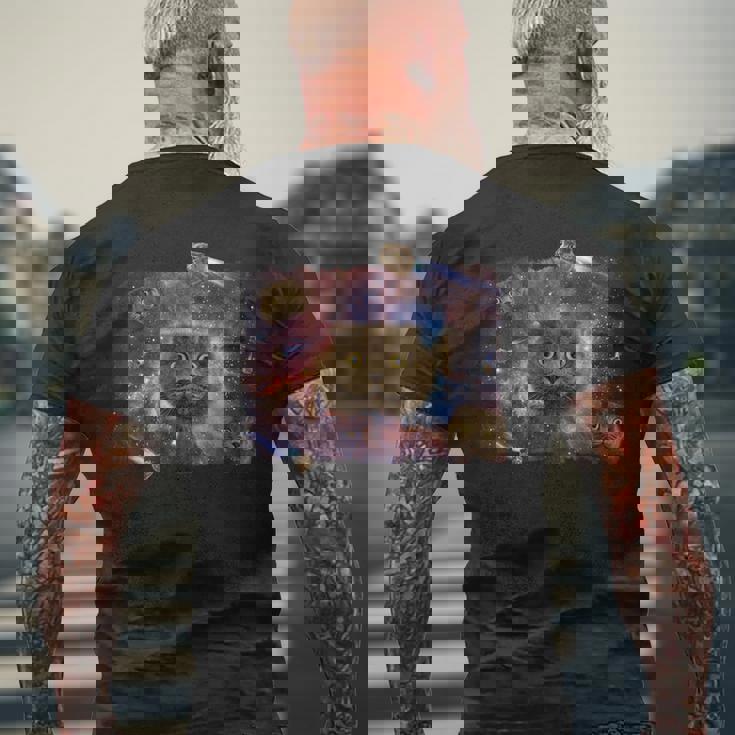 Scottish Fold Cat Comet シャツ メンズTシャツ バックプリント 高齢者への贈り物