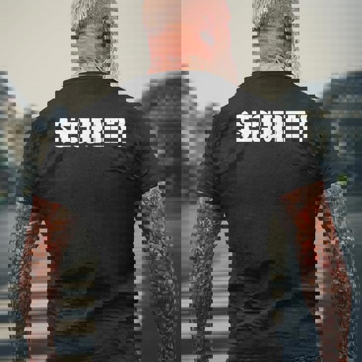 Security Officer セイフティースタッフ イベントユニフォーム フロント＆バック メンズTシャツ バックプリント 高齢者への贈り物