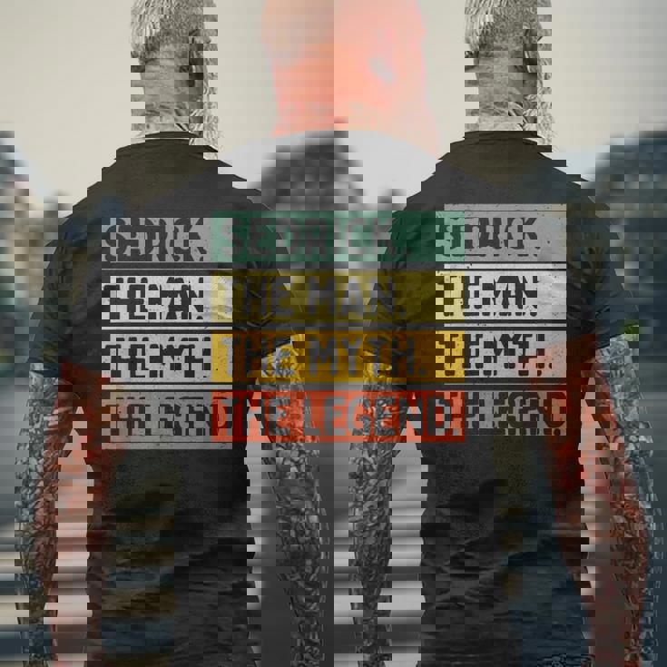 Sedrick The Man The Myth The Legend面白い パーソナライズ 引用 メンズTシャツ バックプリント 高齢者への贈り物