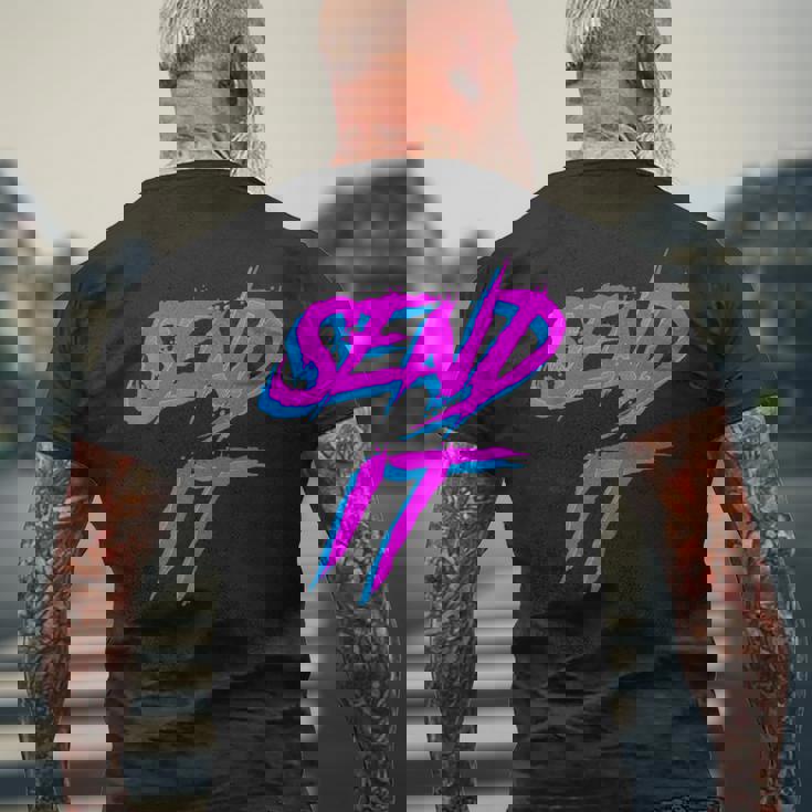 Send It Just Gotta スキー スノーボード Getendy モトクロス Moto メンズTシャツ バックプリント 高齢者への贈り物