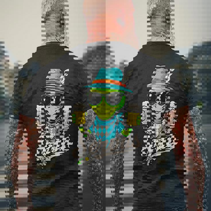 Servus Wiesn Gaudi – 面白いオクトーバーフェストビールバイエルンコスチューム メンズTシャツ バックプリント 高齢者への贈り物