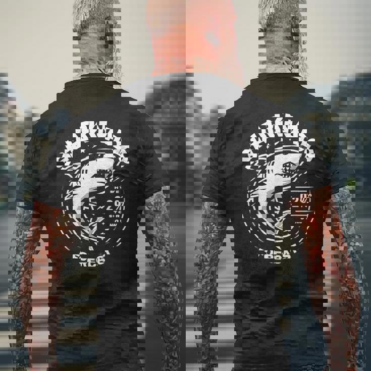 Sharkharknado Forecast ファニーグラフィックtシャツ メンズTシャツ バックプリント 高齢者への贈り物