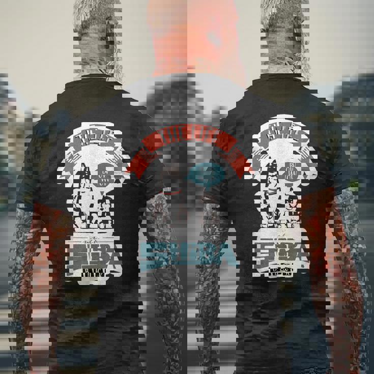 Shiba Dog かわいい柴犬 黒柴 メンズTシャツ バックプリント 高齢者への贈り物