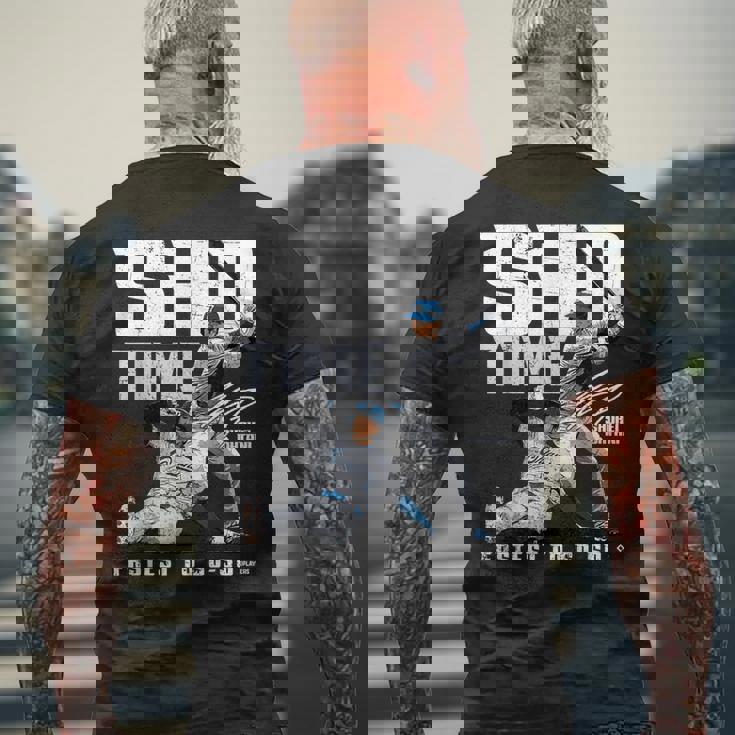 Sho-Time Fastest To 50-50Hohei Ohtani Los Angeles Mlbpa メンズTシャツ バックプリント 高齢者への贈り物