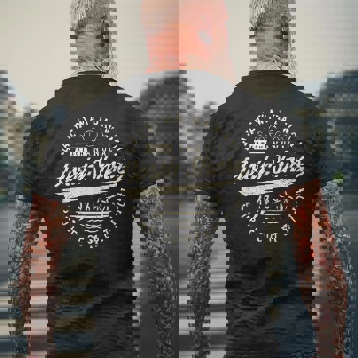 Shore Of North サーフボード ホワイトハワイサーフボード付き メンズTシャツ バックプリント 高齢者への贈り物