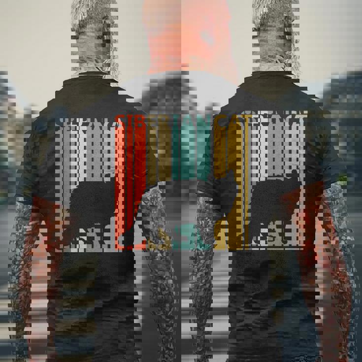 Siberian Cat サイベリアン メンズTシャツ バックプリント 高齢者への贈り物