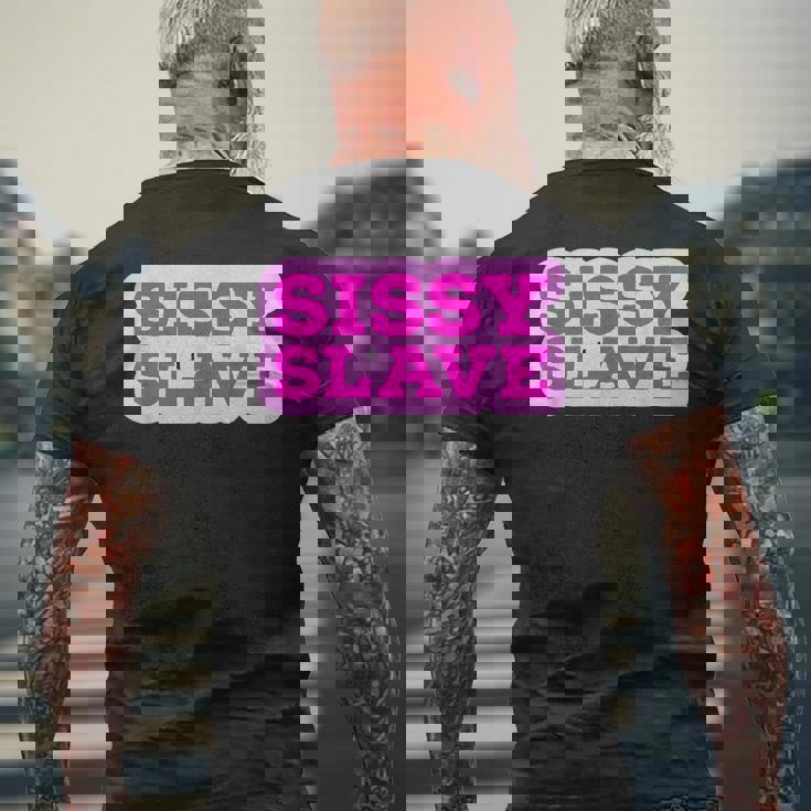 Sissylaveissification Maid Baby Kinkyissy Femboy メンズTシャツ バックプリント 高齢者への贈り物