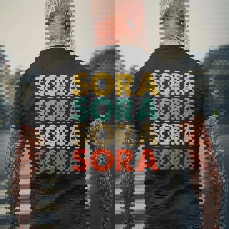 Sora 空 メンズTシャツ バックプリント 高齢者への贈り物