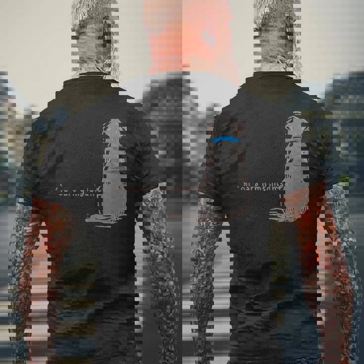 Soulmate ソウルメイト 犬 ワンちゃん わんこ ラブラドールレトリバー 運命 親友 メンズ レディース メンズTシャツ バックプリント 高齢者への贈り物