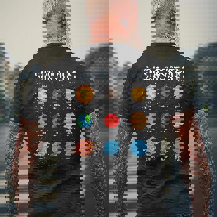 Stem キッズ ボーイズ ガールズ 幼児 太陽系 宇宙惑星 メンズTシャツ バックプリント 高齢者への贈り物