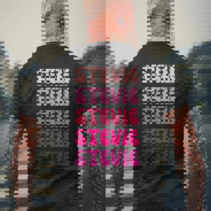 Stevie メンズTシャツ バックプリント 高齢者への贈り物