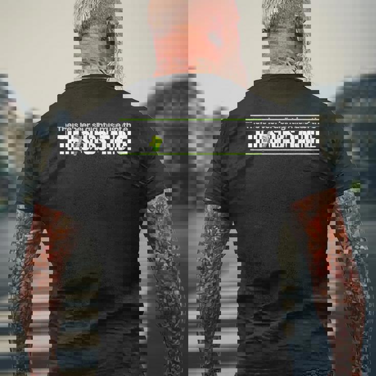 Substance のわずかな誤用がありました メンズTシャツ バックプリント 高齢者への贈り物