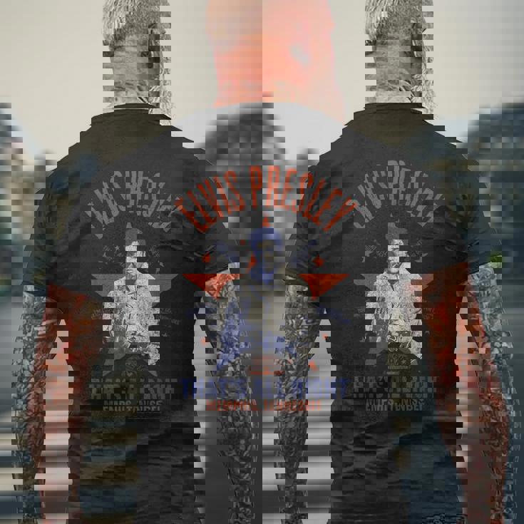 Sun Records X エルヴィス・プレスリー That's All Right メンズTシャツ バックプリント 高齢者への贈り物