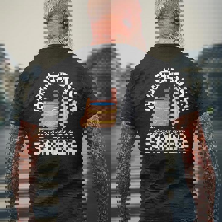 Suomi サウナ 0 フィンランド語 I'm Here For Theauna メンズTシャツ バックプリント 高齢者への贈り物