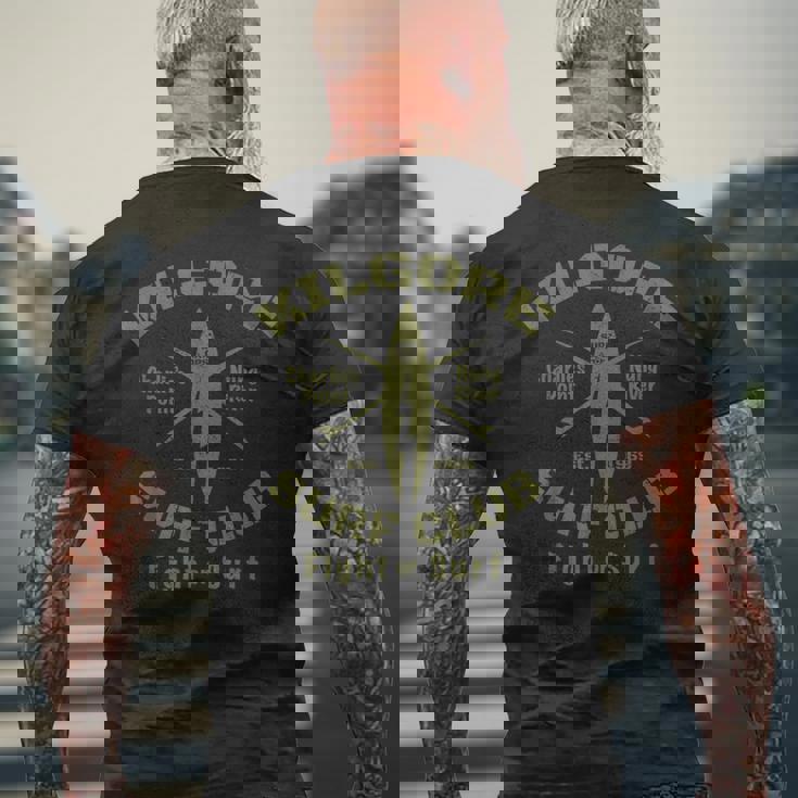 Surf Ops キルゴア サーフクラブurf Of Fight メンズTシャツ バックプリント 高齢者への贈り物