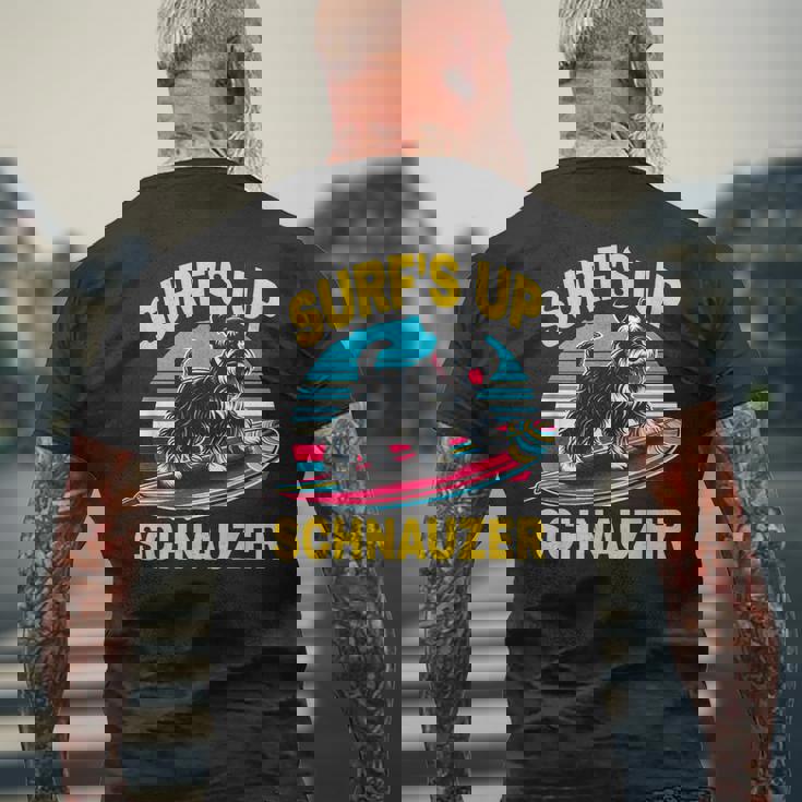 Surf Upchnauzer ファニーグラフィックtシャツ メンズTシャツ バックプリント 高齢者への贈り物