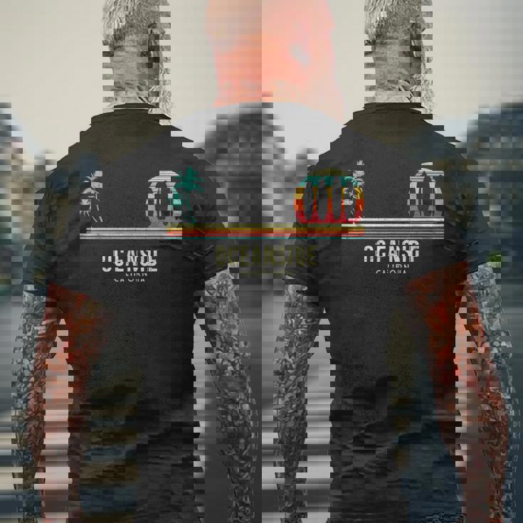 Surfista Californiaurf Oceanside ヴィンテージサーフボード メンズTシャツ バックプリント 高齢者への贈り物