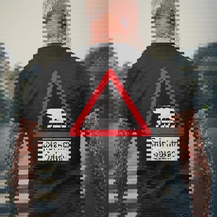 Svalbard Polar Bearign メンズTシャツ バックプリント 高齢者への贈り物