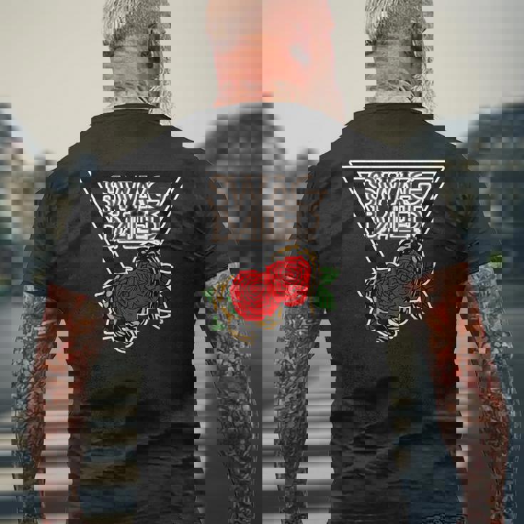 Swag Baller ロゴt白枠 メンズTシャツ バックプリント 高齢者への贈り物