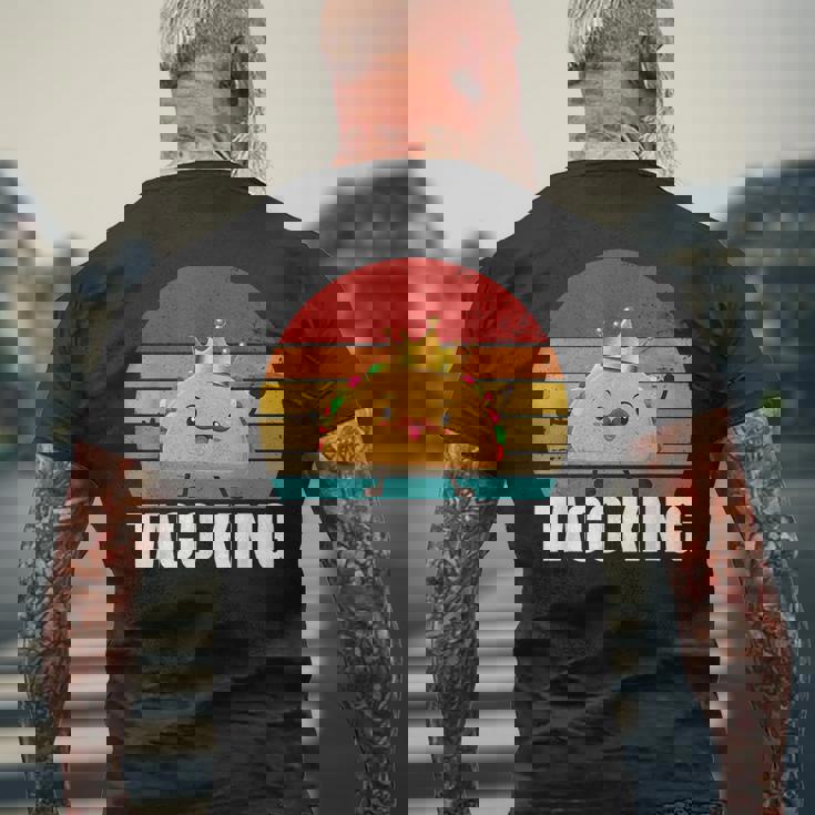 Taco King For Tacos Lover メキシカンタコス ファニー タコス サンセット メンズTシャツ バックプリント 高齢者への贈り物