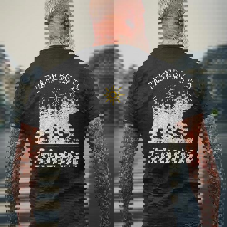 Take Me Back To Colombia ビンテージ コロンビア バケーション メンズTシャツ バックプリント 高齢者への贈り物