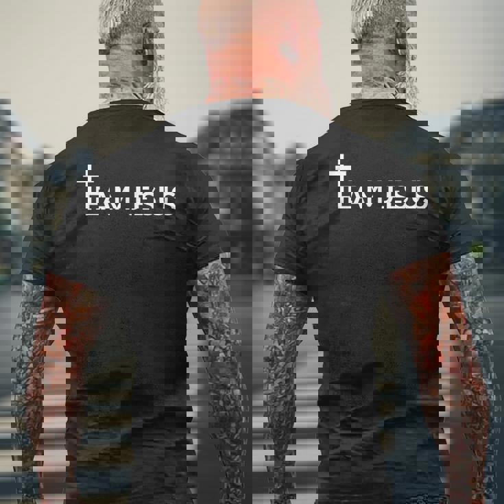 Team Jesus クリスチャンtシャツ Jesus メンズTシャツ バックプリント 高齢者への贈り物