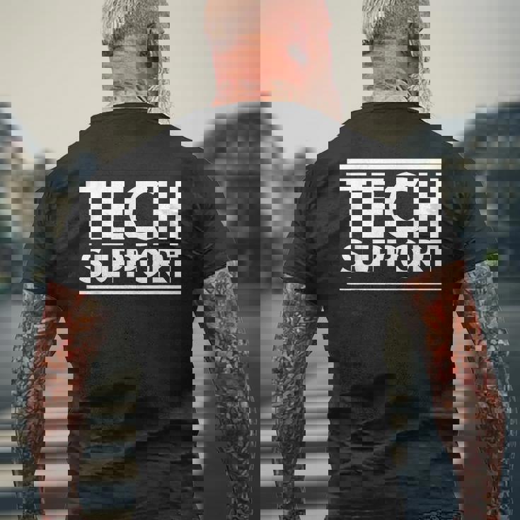 Techupport メンズTシャツ バックプリント 高齢者への贈り物