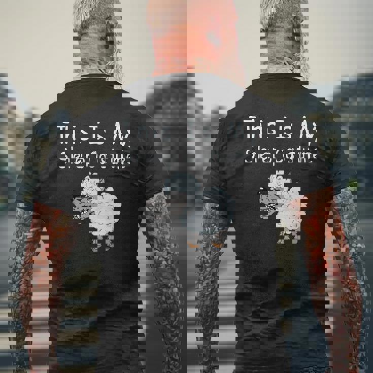 This Is Myheep Costume 羊の皮を被った狼 面白い羊 メンズTシャツ バックプリント 高齢者への贈り物