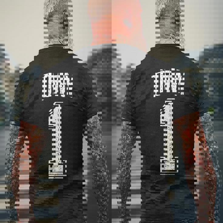 Tommyサポーター番号 1番の大ファン メンズTシャツ バックプリント 高齢者への贈り物