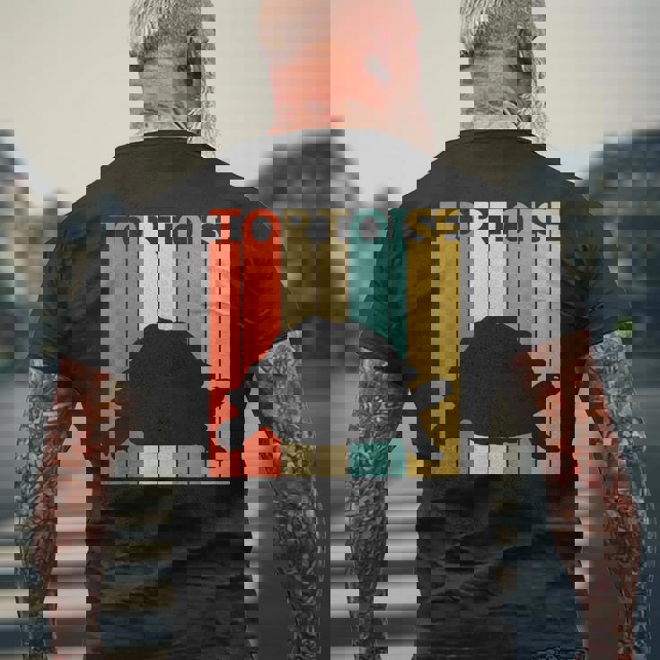 Tortoise リクガメ科 動物 メンズTシャツ バックプリント 高齢者への贈り物