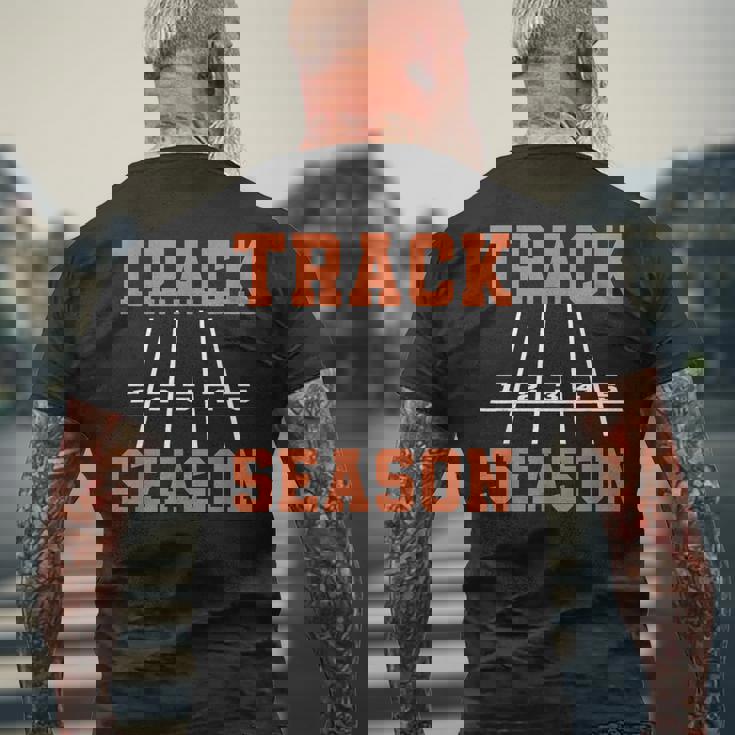 Trackeason フィールドスローアーズ ランナーショット 陸上競技 メンズTシャツ バックプリント 高齢者への贈り物