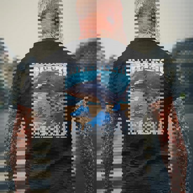 Tralalero Tralalahark Meme イタリアンブレインロットtシャツ メンズTシャツ バックプリント 高齢者への贈り物