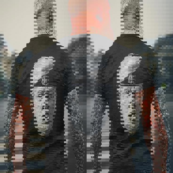 Trump Brain Anti-Trump メンズTシャツ バックプリント 高齢者への贈り物