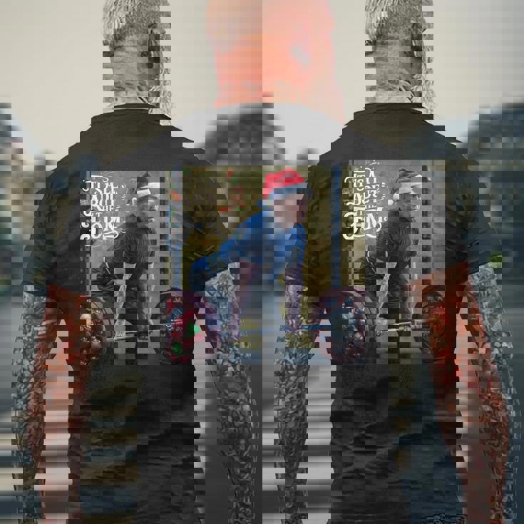 Trump Its All About The Form デッドリフティング ワークアウト クリスマス メンズTシャツ バックプリント 高齢者への贈り物