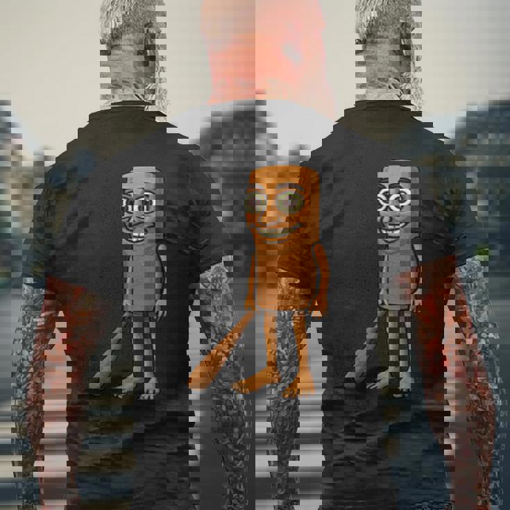 Tung Tung Tungahur Elegant Meme メンズTシャツ バックプリント 高齢者への贈り物