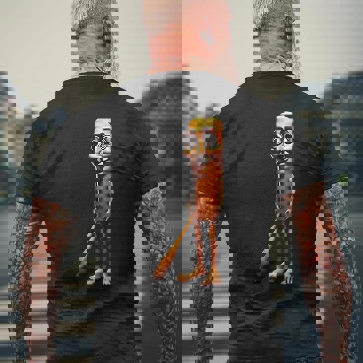 Tung Tung Tungahur-イタリアのブレインロットミーム メンズTシャツ バックプリント 高齢者への贈り物