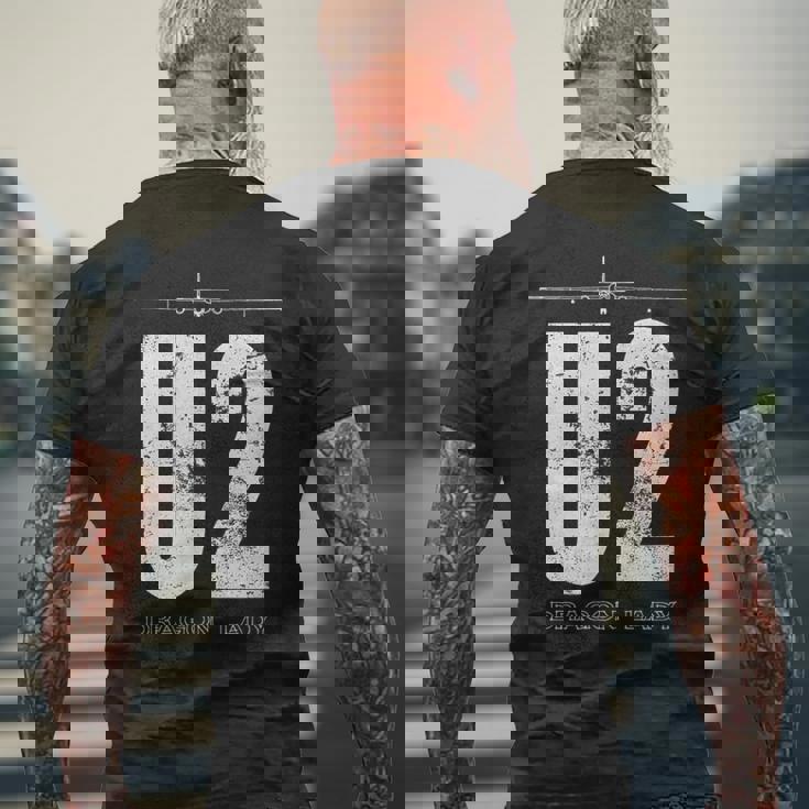 U-2 ドラゴンレディ スパイ飛行機 メンズTシャツ バックプリント 高齢者への贈り物