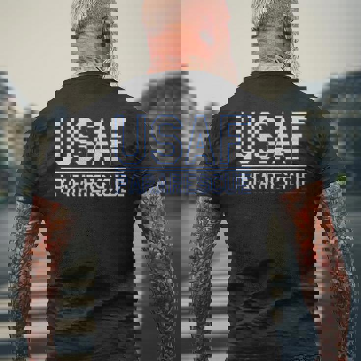 Us Air Force Usaf パラレスキュー Pj レスキュー メディックリカバリー メンズTシャツ バックプリント 高齢者への贈り物
