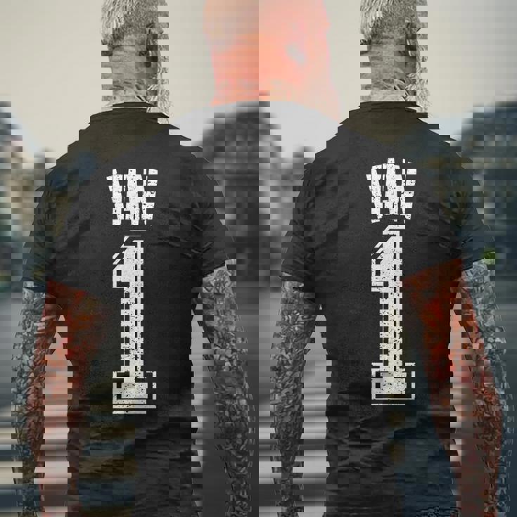 Vanサポーター番号 1番の大ファン メンズTシャツ バックプリント 高齢者への贈り物