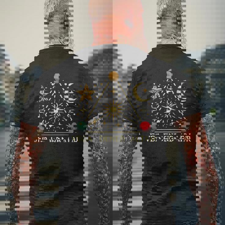 Vega Deneb Altair 夏の三角形の星座 星座 メンズTシャツ バックプリント 高齢者への贈り物