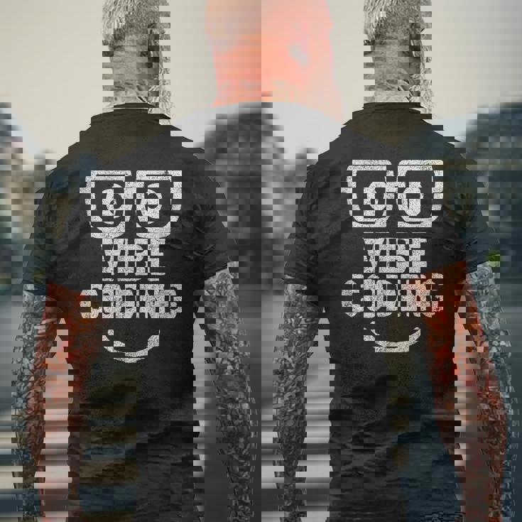 Vibe Coding ユーモア メンズTシャツ バックプリント 高齢者への贈り物