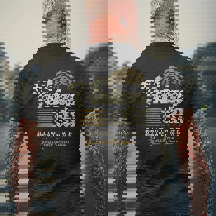 Vintage 1955 オリジナルパーツ 70歳の誕生日 メンズTシャツ バックプリント 高齢者への贈り物