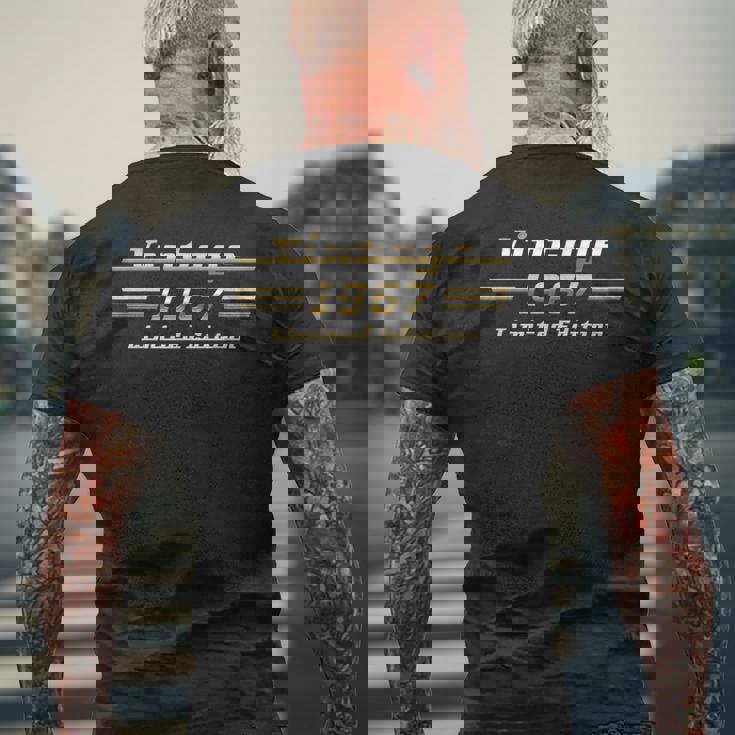 Vintage 1967 58歳の誕生日 クラシックカー メンズTシャツ バックプリント 高齢者への贈り物