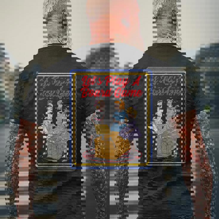 Vintage Horror Board Gameintage Child Game Horror メンズTシャツ バックプリント 高齢者への贈り物