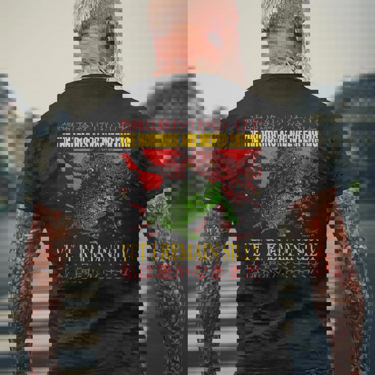 Vintage Los Horrores Nunca Terminan Rana Rana Horror Camiseta Hombre Estampado Espalda Regalos para ancianos