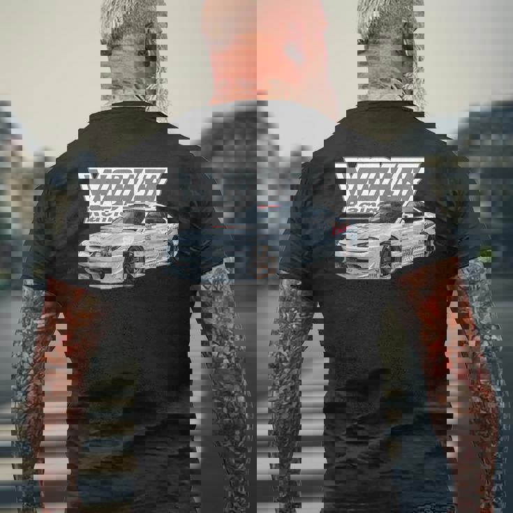 Volksのs15シルビアドリフトカースペック メンズTシャツ バックプリント 高齢者への贈り物